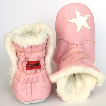Babyslofjes Winterboot Star Pink € 22,99